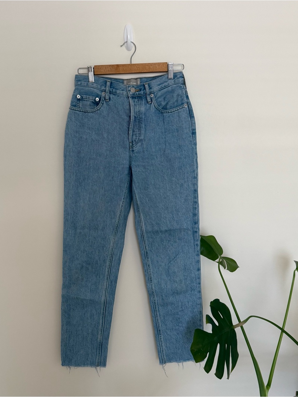 Everlane Light Blue Straight Leg High-Rise Jeans